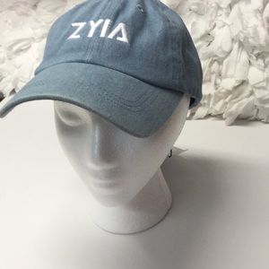 ZYIA sz OS Hat Baseball Cap Adjustable Bad Hair Day, Running, Light Denim Blue